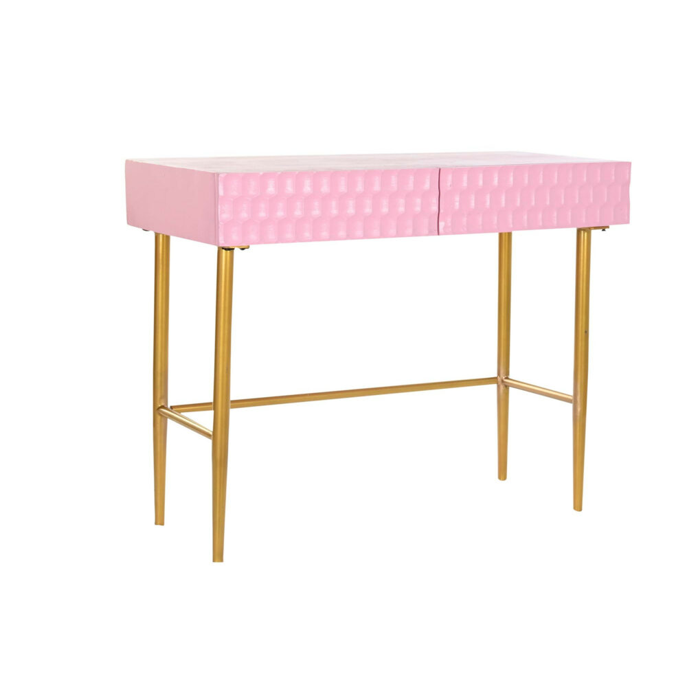CONSOLE Rose en mangue et métal 90 x 45 x 74 cm